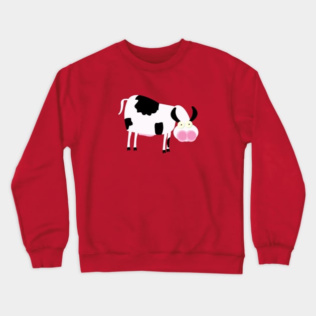 Cow Crewneck Sweatshirt by nickemporium1